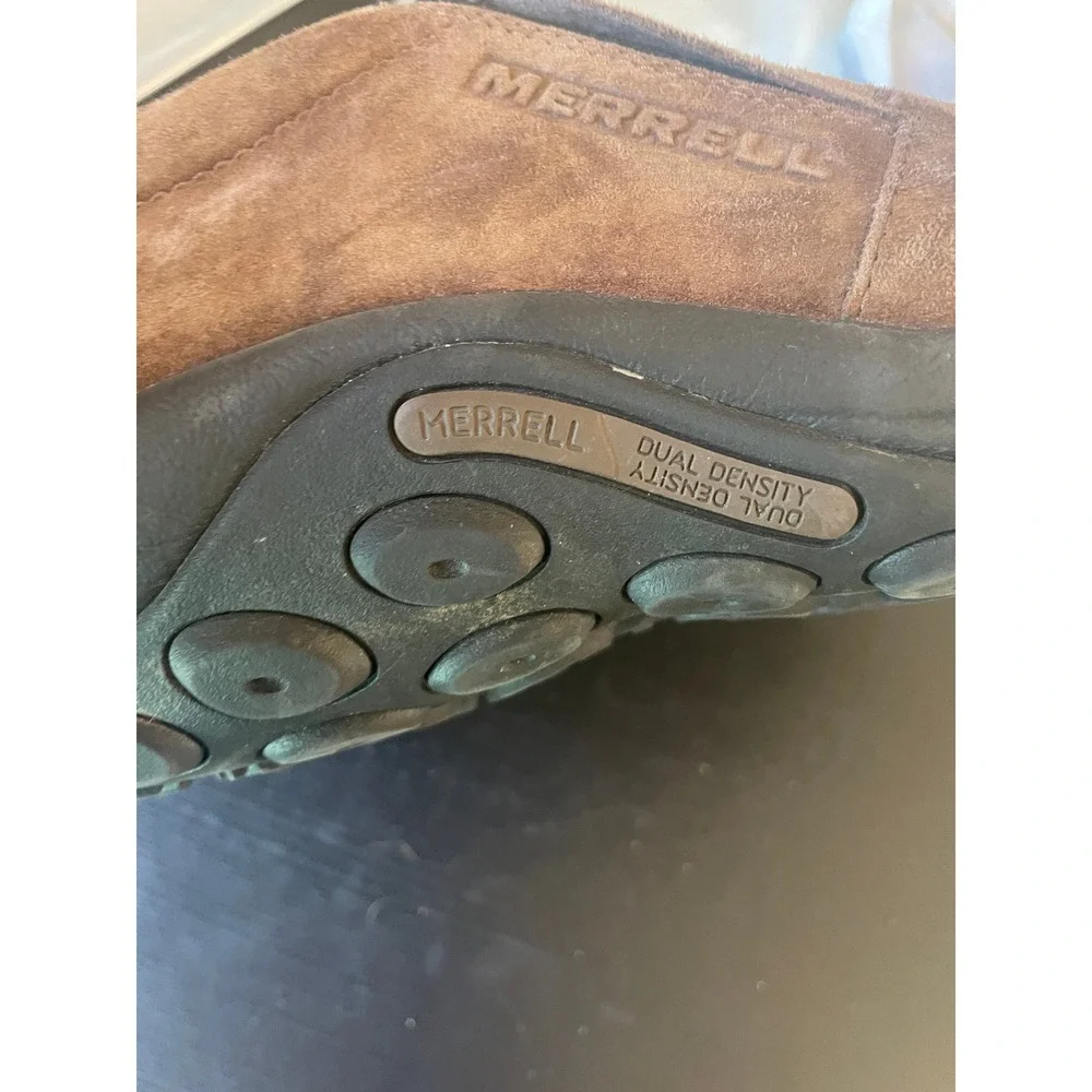 Merrell Mens Jungle Moc Suede Slip On Hiking Casual Comfort Shoes Brown‎ Size 12